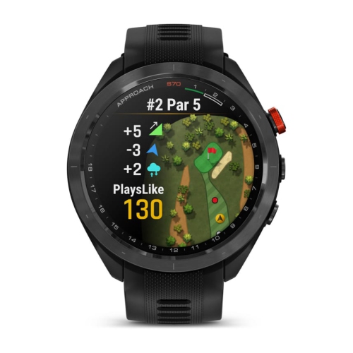 GARMIN  Approach S70 Ceramic Bezel With Silicone Band- Case Size 47 MM In Black