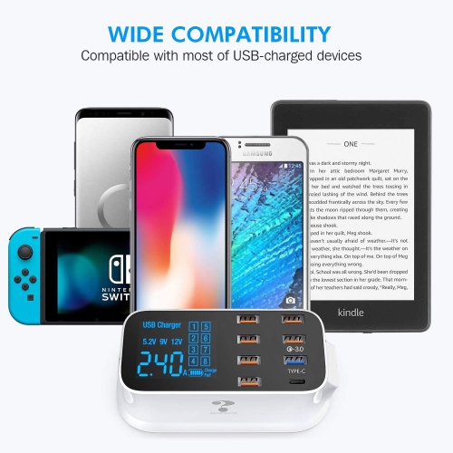 Replacement USB Rapid Charging Hub With Quick Charge 3.0 (A19Q)