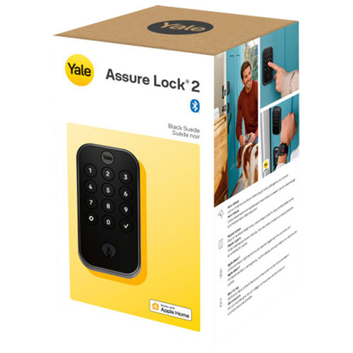 Serrure intelligente Bluetooth Assure Lock 2 avec pavé numérique et verrou de Yale - Suède noir