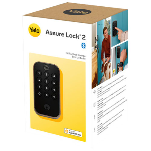 Serrure intelligente Bluetooth Assure Lock 2 avec pavé numérique et serrure de Yale - Bronze huilé