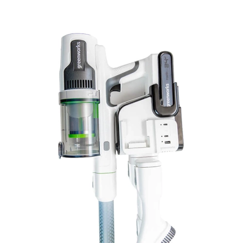 Aspirateur-balai Greenworks 24 V, batterie de 4Ah V et chargeur inclus