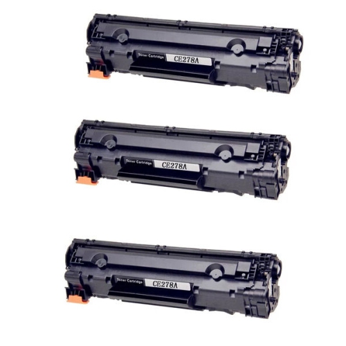 Max Saving - 3 Pack Compatible Toner Cartridge CE278A for HP 78A for HP LaserJet P1606, P1606DN, P1560, P1566,