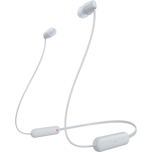 Écouteurs bouton Bluetooth WIC100 de Sony - Blanc