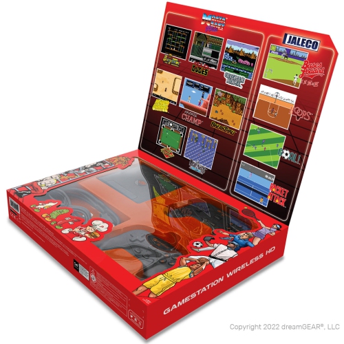 Console de jeu vidéo 265-en-1 sans fil HD GameStation DGUNL-4144 de My Arcade avec 2 manettes.