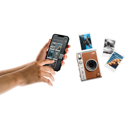 Caméra instantanée Instax mini Evo de Fujifilm - Brun