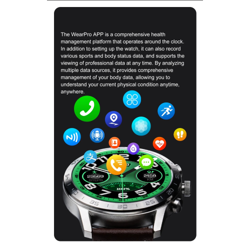 ISPEKTRUM iS70 Smart Watch 1.43" HD AMOELD Screen Bluetooth Calls & Text Waterproof Multiple Sports & Fitness Tracker Heart Rate & BP Monitor works