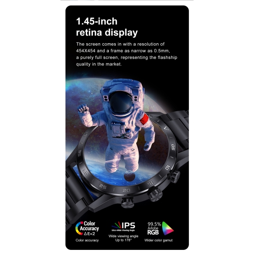 ISPEKTRUM iS70 Smart Watch 1.43" HD AMOELD Screen Bluetooth Calls & Text Waterproof Multiple Sports & Fitness Tracker Heart Rate & BP Monitor works