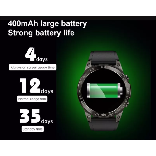 ISPEKTRUM iS50 Smart Watch 1.43" HD AMOELD Screen Bluetooth Calls & Text Waterproof Multiple Sports & Fitness Tracker Heart Rate & BP Monitor works