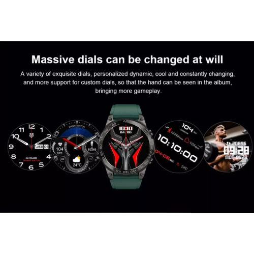 ISPEKTRUM iS50 Smart Watch 1.43" HD AMOELD Screen Bluetooth Calls & Text Waterproof Multiple Sports & Fitness Tracker Heart Rate & BP Monitor works