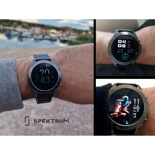 ISPEKTRUM iS50 Smart Watch 1.43" HD AMOELD Screen Bluetooth Calls & Text Waterproof Multiple Sports & Fitness Tracker Heart Rate & BP Monitor works