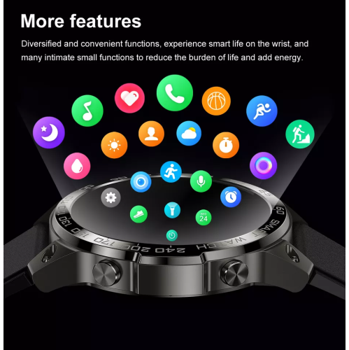 ISPEKTRUM iS50 Smart Watch 1.43" HD AMOELD Screen Bluetooth Calls & Text Waterproof Multiple Sports & Fitness Tracker Heart Rate & BP Monitor works
