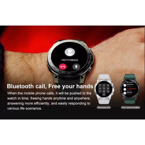 ISPEKTRUM iS50 Smart Watch 1.43" HD AMOELD Screen Bluetooth Calls & Text Waterproof Multiple Sports & Fitness Tracker Heart Rate & BP Monitor works