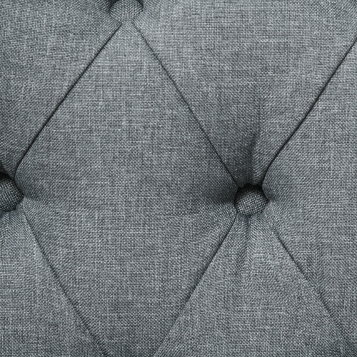 HOMCOM Button Tufted Chaise Lounge Chair Indoor Upholstered Lounge Chair with Bolster Pillow Wood Legs Nailhead Trim for Living Room Bedroom Home