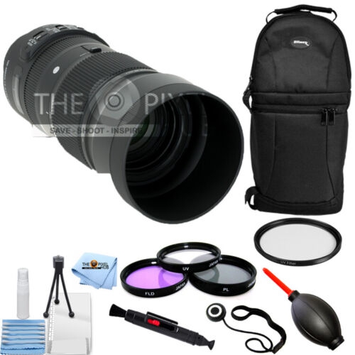 SIGMA  100-400MM F/5-6.3 Dg Os Hsm Contemporary Lens (Nikon F) Filter Kit Bundle