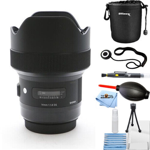 SIGMA  14MM F/1.8 Dg Hsm Art Lens for Canon Ef - Essential Uv Filter Bundle