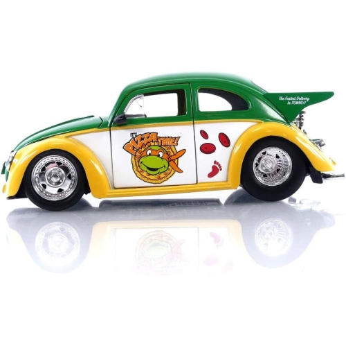 Volkswagen Drag Beetle 1959 avec figurine moulée Michel-AngeTeenage Mutant Ninja Turtles