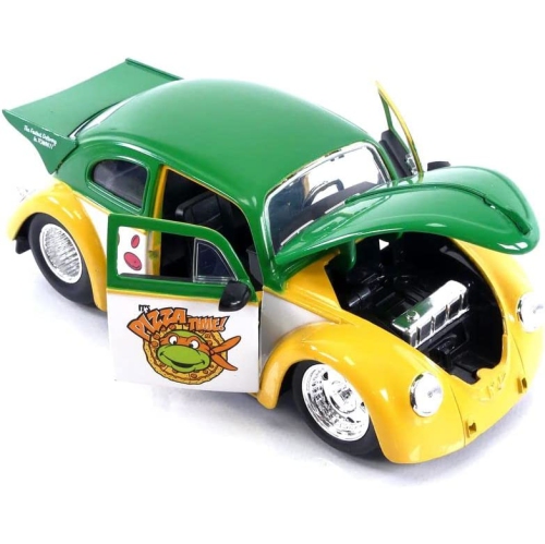 Volkswagen Drag Beetle 1959 avec figurine moulée Michel-AngeTeenage Mutant Ninja Turtles