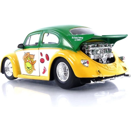 Volkswagen Drag Beetle 1959 avec figurine moulée Michel-AngeTeenage Mutant Ninja Turtles