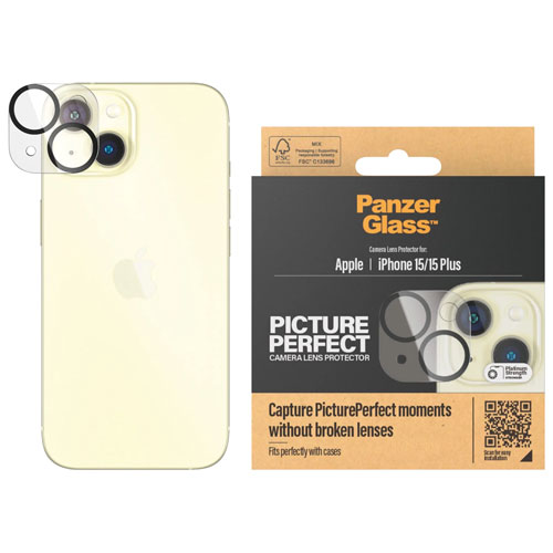 PanzerGlass Camera Lens Protector for iPhone 15/15 Plus