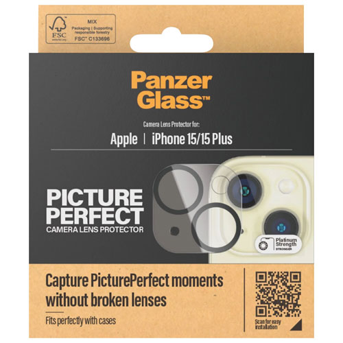 PanzerGlass Camera Lens Protector for iPhone 15/15 Plus