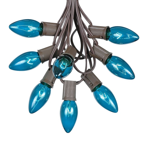 NOVELTY LIGHTS LLC  C9 Christmas String Light Set - Outdoor Christmas Light String - Hanging Christmas Lights - Roofline Light String - Outdoor Patio