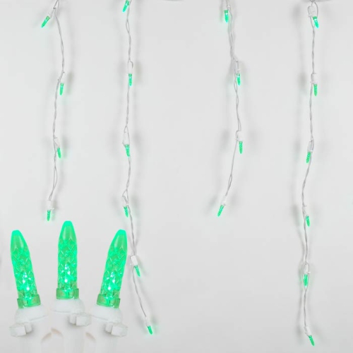 NOVELTY LIGHTS LLC  Novelty Lights M5 Christmas Led Icicle Light Set Wire, 15' Long, 150 Light In White