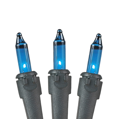 Mini jeu de lumières de Noël à 100 lumières de fantaisie, fil noir, 50 pi de long