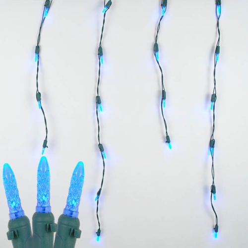NOVELTY LIGHTS LLC  Novelty Lights M5 Christmas Led Icicle Light Set Wire, 15' Long, 150 Light In Green