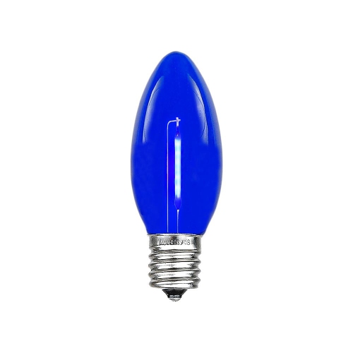 NOVELTY LIGHTS LLC  Novelty Lights 25 Pack C9 Led Filament Bulbs, Shatterproof Plastic Replacement Christmas Lights, E17 Base for Indoor/outdoor