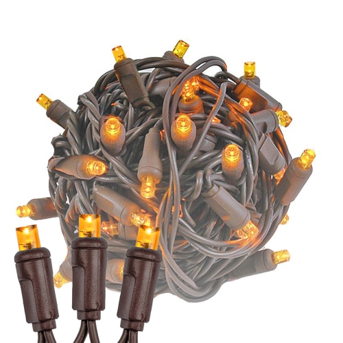NOVELTY LIGHTS LLC  Novelty Lights 11Ft 50 Led Christmas String Lights, 2.5" Spacing On Wire, Ul Listed Ip55 Commercial Grade Xmas Lights For