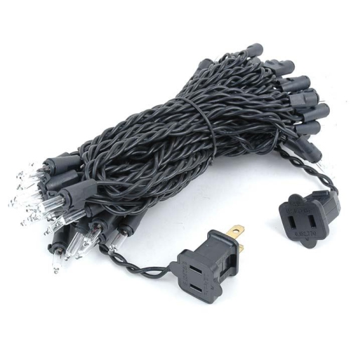 Lumières de Noël miniatures transparentes de 25 pi, 50 lumières de Noël classiques, espacement de 6&nbsp;po, homologuées UL pour intérieur/extérieur