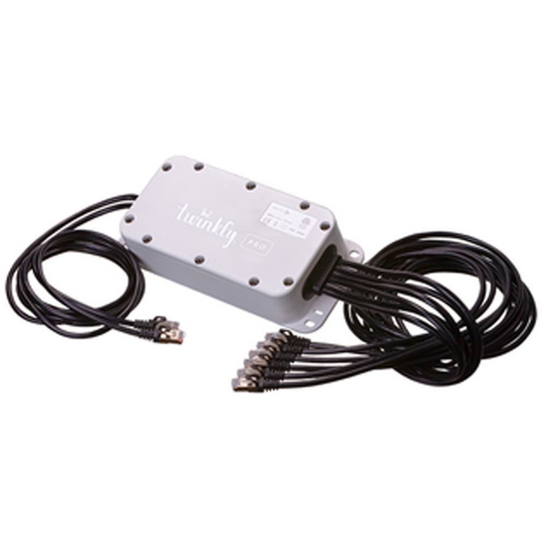 Twinkly Pro RGB Capsule Single Line 250 LED with 4" Spacing on Green Wire