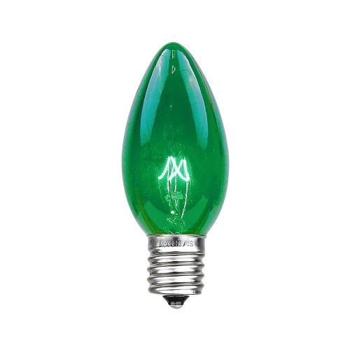 NOVELTY LIGHTS LLC  Novelty Lights 25 Pack C9 Twinkle Outdoor Christmas Replacement Bulbs, E17/c9 Intermediate Base, 7 Watt