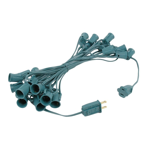 NOVELTY LIGHTS LLC  Novelty Lights 25 Foot Outdoor String Lights, C9 E17 Intermediate Base