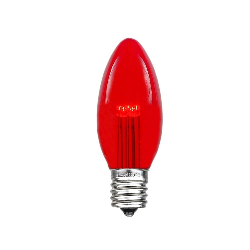 NOVELTY LIGHTS LLC  Novelty Lights 5 Pack C9 Led Outdoor String Light Patio Christmas Replacement Bulbs, C9/e17 Base, .75 Watt