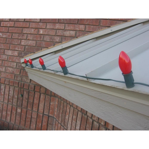 Novelty Lights C9 Magnetic Socketed Holiday Light String, Green Wire, E17 Sockets, For Indoor or Outdoor Steel Surfaces