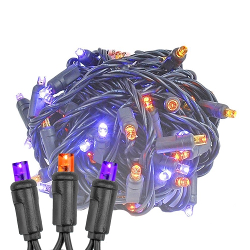 NOVELTY LIGHTS LLC  Novelty Lights 34Ft Christmas String Lights, 100 Led Bulbs On Wire, 4" Spacing, Connectable Indoor Outdoor Commercial Grade