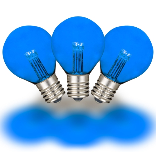 NOVELTY LIGHTS LLC  Novelty Lights 25 Pack G30 Glass Led Globe Bulbs, String Light Replacement Bulbs, E12 Candelabra Base, Energy Efficient Outdoor