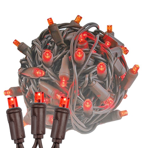 NOVELTY LIGHTS LLC  Novelty Lights 11Ft 50 Led Christmas String Lights, 2.5" Spacing On Wire, Ul Listed Ip55 Commercial Grade Xmas Lights For