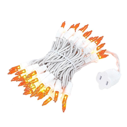 NOVELTY LIGHTS LLC  Novelty Lights 11 Feet 50 Bulb Incandescent Mini Light String, 2.5-Inch Spacing On Wire, Ul Listed Commercial Grade