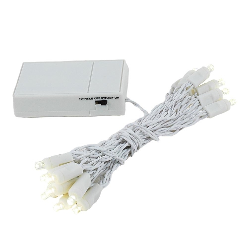 NOVELTY LIGHTS LLC  Novelty Lights Battery Operated Led Mini Lights 8 Feet, 20 Count Fairy Lights On Wire, On/off & Flashing Modes, Indoor/outdoor