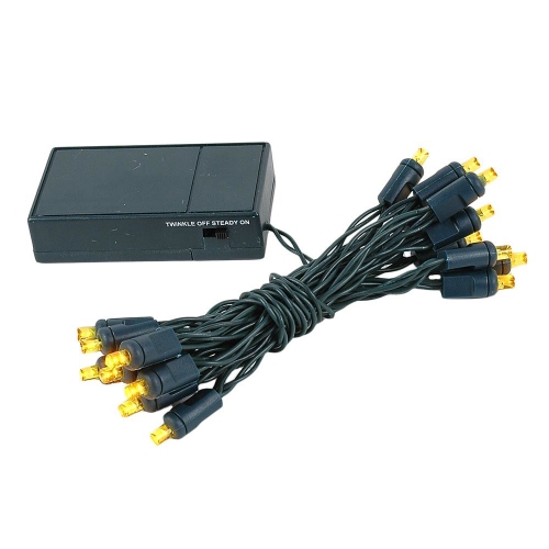 NOVELTY LIGHTS LLC  Novelty Lights Battery Operated Led Mini Lights 8 Feet, 20 Count Fairy Lights On Wire, On/off & Flashing Modes, Indoor/outdoor