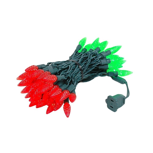 NOVELTY LIGHTS LLC  ‎‎‎novelty Lights 24Ft 70 Led C6 Led Christmas String Lights, Outdoor Christmas Tree Commercial Grade Led String Lights