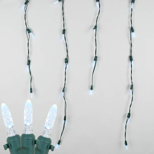 NOVELTY LIGHTS LLC  Novelty Lights M5 Christmas Led Icicle Light Set Wire, 15' Long, 150 Light In Green