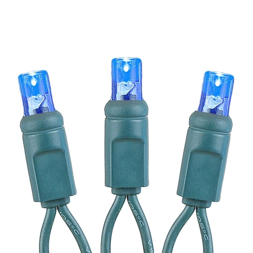 Novelty Lights 50 Light LED Twinkle Christmas LED Mini Light Set, Outdoor Fairy Wedding String Lights, Green White, 25 Feet