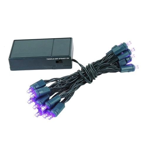 NOVELTY LIGHTS LLC  Novelty Lights 8 Feet, 20 Count Fairy Lights, Battery Operated In Purple