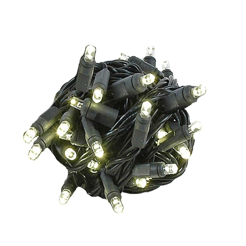 NOVELTY LIGHTS LLC  Novelty Lights 50 Light Led Twinkle Christmas Led Mini Light Set, Outdoor Fairy Wedding String Lights White, 25 Feet In Green