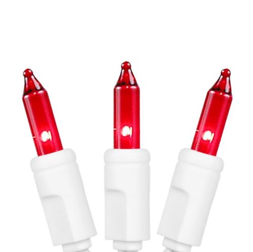 Novelty Lights 8.5 Feet 20 Bulb Mini Light String on White Wire, Non-Connectable Incandescent Fairy Lights for Bottles and Crafts, 4" Bulb Spacing,