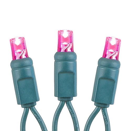 Novelty Lights Battery Operated LED Mini Lights 8 Feet, 20 Count Fairy Lights on Green Wire, On/Off & Flashing Modes, Indoor/Outdoor Use, 3x AA