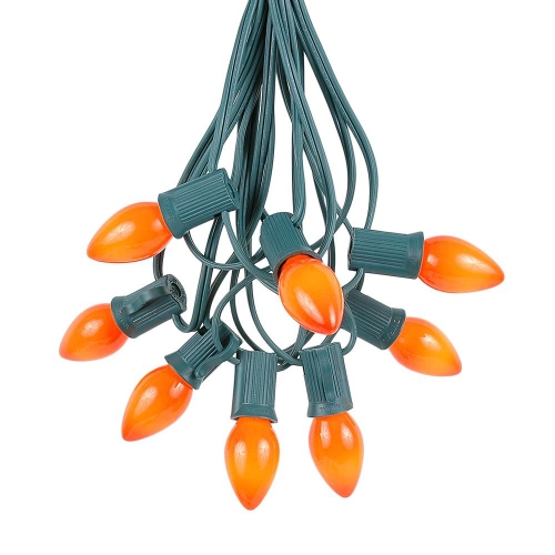 NOVELTY LIGHTS LLC  Novelty Lights C7 Ceramic Christmas Lights Set - Indoor/outdoor Christmas Light String – Opaque Christmas Bulbs – Outdoor